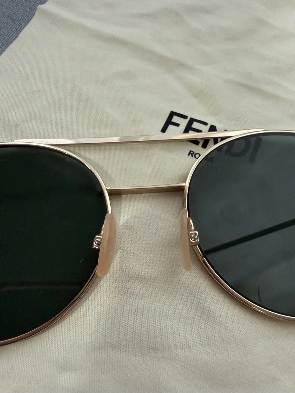 Fendi Round Sunglasses FF0221S J5GQT Gold/Havana